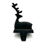 Crate & Barrel 3D Zinc Sitting Reindeer Matte Black Christmas Stocking Holder. Fixed Price $37.24.