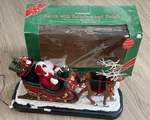 Vtg Holiday Creation Santa Sleigh Reindeer Animated Musical Christmas 1995 Works. Fixed Price $74.95.