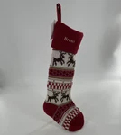 Pottery Barn Kids Classic Fair Isle Stocking Knit Reindeer Moose Read. Fixed Price $25.72.