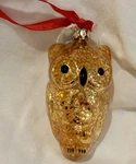 Vintage 2008 Martha Stewart Glass Owl Christmas Ornament Holiday Decor. Fixed Price $24.00.