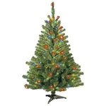 National Company Pre-lit Artificial Medium Christmas Tree, Green, Kincai.... Fixed Price $94.16.