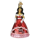 Old World Christmas 4.75IN Quincea Era, Glass, Latin Mexican 10248. Fixed Price $33.99.