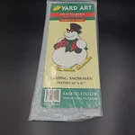 Do-it Yourself Yard Art Pattern Skating Snowman Nos YA30044 Christmas. Fixed Price $7.99.