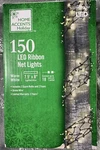 Home Accents 150 Warm White Ribbon Led Net Lights - 7.5FT X 8IN Area New. Fixed Price $25.00.