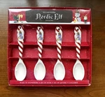 Williams-sonoma Spoons Nordic Elf Snowman Stoneware Christmas Holiday. Fixed Price $14.00.