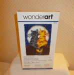 Intermediate Wonderart Moonlight Meow Latch Hook Kit 15" X 20" With. Fixed Price $12.00.