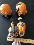 Oriental Trading Co Halloween Pumpkin Train With Box. Fixed Price $31.50.