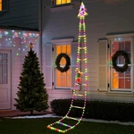 Climbing Santa Christmas Ladder Animated Led Light-up Outdoor Cor. Fixed Price $47.49.