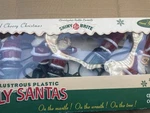 Christopher Radko Shiny Brite Christmas Jolly Santas Lights. Fixed Price $100.00.