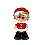 Christmas Woman Santa Claus Metal Die Cuts, Cutti.... Fixed Price $16.95.