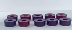 10 Crate Barrel Red Glass Taper Holder 379-808-CANDLE Accessories Decor. Fixed Price $30.00.