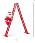 Mr. Christmas 90TH Anniversary Tabletop Climbing Santa Lights & Music 17" Nib. Fixed Price $32.95.