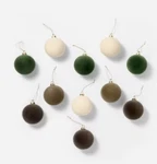 Set Of 11 Velvet Christmas Ornaments - Threshold Studio Mcgee Holiday Decor New. Fixed Price $50.00.