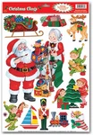 Santa's Workshop Clings Of Size 12" X 17" For Christmas - Beistle. Fixed Price $15.56.