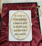 Christmas Wishes Friendship Frame Ornament 2X3 #44005 2002 Demdaco Love. Fixed Price $8.25.