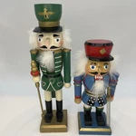 2003 Wooden Decorative Nutcracker Sword Christmas Holiday Red Green Toy Soldier. Fixed Price $20.00.