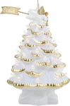 14-INCH Nostalgic Ceramic Christmas Tree With Led Lights & Angel Decoration. Fixed Price $106.99.