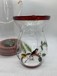 2011 Yankee Candle Glass Tea Light Tart Wax Warmer Christmas Holiday Cardinal. Fixed Price $19.99.