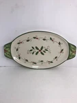 Temptations By Tara Cardinal 13 1/4 Oval Sandwich Tray. Fixed Price $19.95.