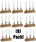 Sylvania V153988 10" Light Gold Battery Operated Christmas Candle Candoliers. Fixed Price $99.89.