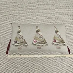 Pier 1 Decorative Throw Pillow Beaded Christmas Tree Tan Burgandy Accent. Fixed Price $25.00.