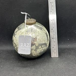 Raz Imports Christmas Ball Ornament Antique Look 4 Silver New With Tag. Fixed Price $10.99.