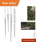 Kurt Adler Clear Glass Icicle Ornaments Set Of 24. Fixed Price $21.57.