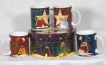 Tii Collections - 4 Pc. Ceramic Mug W/hat Box Christmas Snowmen. Fixed Price $17.99.