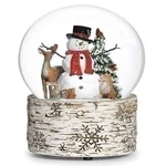 Roman Musical Snowman With Animals Glitterdome. Fixed Price $66.95.