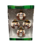 Set Of Kurt Adler Nutcracker European Design Glass Ball Ornament GG1334. Fixed Price $30.00.