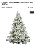 Vickerman Flocked Christmas Tree. Fixed Price $249.99.