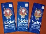 3 Boxes Christmas Tree Old World Santa Icicles 2000 Strands Each 18". Fixed Price $15.00.
