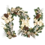 Garvee 6 Feet Christmas Garland With Lights For Mantle, Battery Operated Outd.... Fixed Price $56.74.