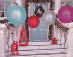 2FT Large Inflatable Christmas Ornament Decorations Set Of Blue & White. Fixed Price $12.88.