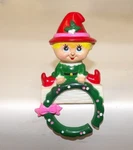 Vintage On Shelf Christmas Stocking Holder Hanger - Sun Hill Plastics. Fixed Price $14.99.
