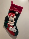 Read Disney World Parks Minnie Mouse Santa Christmas Holiday Plush Stocking. Fixed Price $13.60.