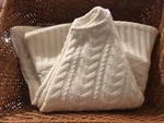 Target Wondershop 48IN Sweater Cable Knit Ivory Christmas Tree Skirt. Fixed Price $19.99.