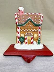 Gingerbread House Christmas Stocking Holder Mantel Hook Holiday Decor Winter. Fixed Price $12.99.