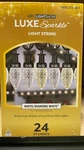 Gemmy Lightshow 24 Count 23 Ft C9 Luxe Sparkle White Led Christmas. Fixed Price $42.99.