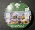500-CT Holiday Time Cool White Led Icicle Lights Christmas Indoor Outdoor 50FT. Fixed Price $34.95.