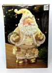 Kirkland Santa Figurine DP49029 Cream Gold Star Birdhouse Garland Christmas 12IN. Fixed Price $22.00.