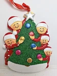 You Can Personalize Family Kids/children Five Decorating Tree Christmas Ornament. Fixed Price $14.95.