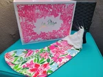 New Lilly Pulitzer Christmas Stocking Multi Glowing Gardens Floral Holiday Gift. Fixed Price $30.00.