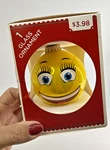 Holiday Time Bff Smiley Face Emoji Yellow Glass Ornament Best Friends Forever. Fixed Price $12.99.