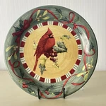 Lenox Winter Greetings Everyday Cardinal Dinner Plate 10.75" New Never Used. Fixed Price $24.50.