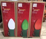 Home Accents Christmas 3FT Battery Operated Led Jumbo Bulbs Red Green White. Fixed Price $349.66.