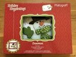 Pfaltzgraff Snowman Rectangular Glass Platter Christmas Holiday Happenings Xmas. Fixed Price $25.00.