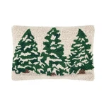 Peking Handicraft Christmas Snowy Tree Trio Holiday Hook Pillow, 12" X 8". Fixed Price $39.99.