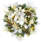 Adeeing Christmas Wreath 24 Inch Outdoor For Front Batt.... Fixed Price $39.99.