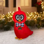 Holiday Time Christmas Festive Cardinal Bird Bow Tie Airblown Inflatable 3.5 Ft. Fixed Price $39.90.